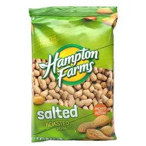Hampton Farms Salted In-Shell Peanuts, 5 lbs – Roasted Protein Snack Bag