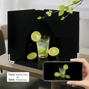 3-Piece Photography Background Set, Absorbent & Reflective Dual-Sided Backdrop for Food Jewelry Accessories, Studio Shooting Essentials