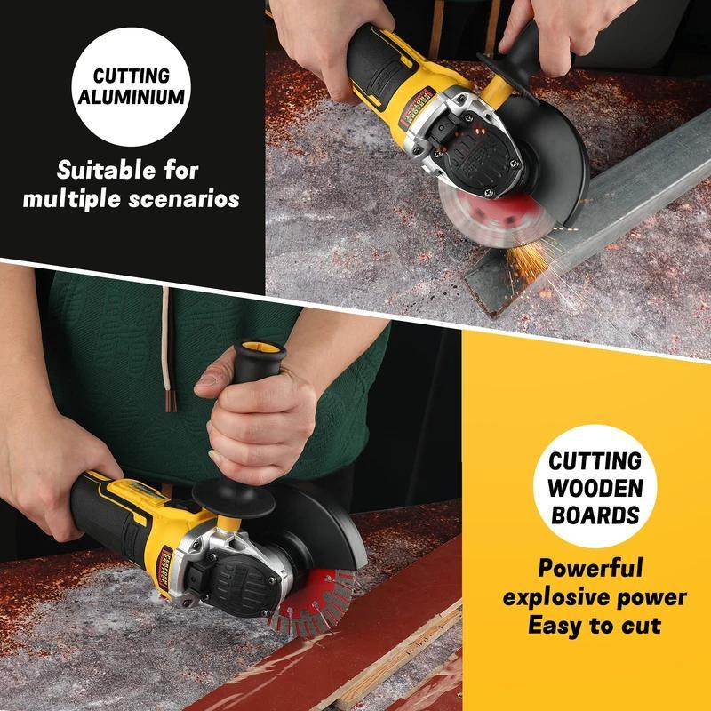 DEWALT DCG405NT 20V MAX Brushless Cordless Angle Grinder, 125mm 9000RPM, for Metal Polishing & Cutting