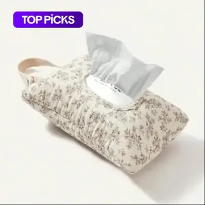 Floral Hanging Wet Wipe Bag with Handle, Portable & Convenient for Baby Stroller, Daily Use, Travel, Makeup, Outdoor Storage