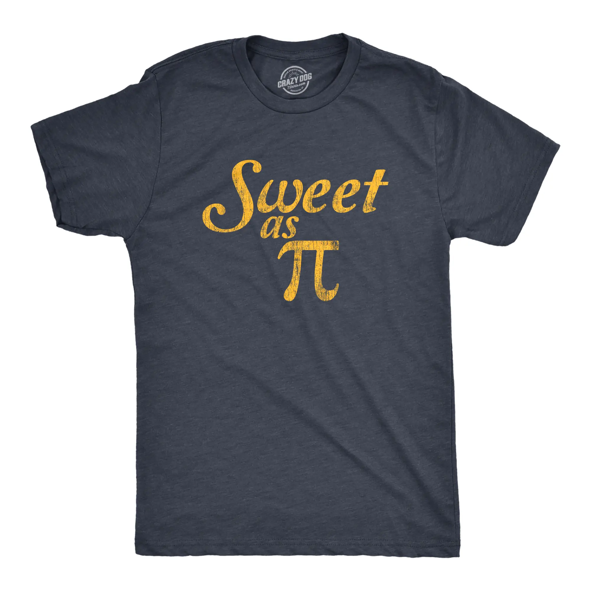 Mens Sweet As Pi T Shirt Funny Nerdy Math Problem Graphic Novelty Tee Mens Funny T Shirts Cool Vintage Fashion T-Shirt Gift Classic Menswear Funny  Short Sleeve Novelty Tees for Guys Navy
