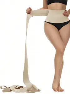 Women's Double Snatch Waist Trainer,Adjustable Velcro Bandage Waist Cincher, High Compression Body Shaper Shapewear with Targeted Tummy Control, Breathable Fabric Supports Postpartum Recovery & Gym Workouts, Lumbar Support, Comfortable for All-Day Wear