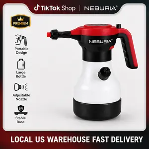 【FathersDayGift】NEBURIA Electric Foam Sprayer, Cordless High Pressure Foam Cannon for Car Wash, One-Touch Thick Foam, Rechargeable Cleaner