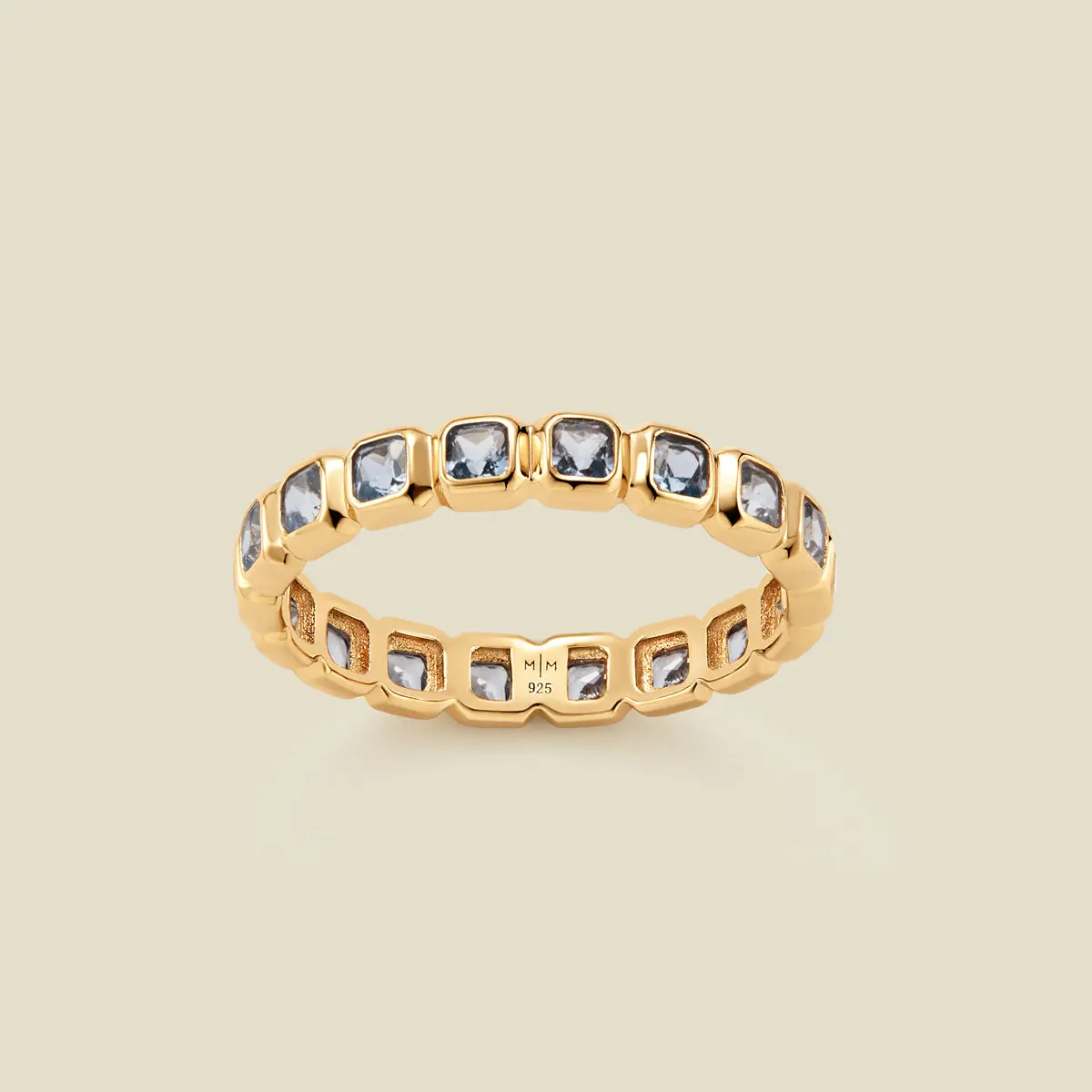 March Birthstone Eternity Ring March Birthstone Eternity Ring