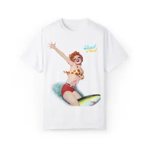 Beach Mood-Unisex Garment-Dyed T-shirt jiffy shirts Casual Cotton Comfy Relaxed Fit Tee