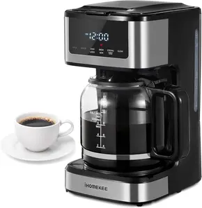 Programmable Drip Coffee Maker 12 Cup with Iced Coffee Function Touch Screen Regular & Strong Brew Auto Shut-Off, Home Office Use, Gift for Christmas