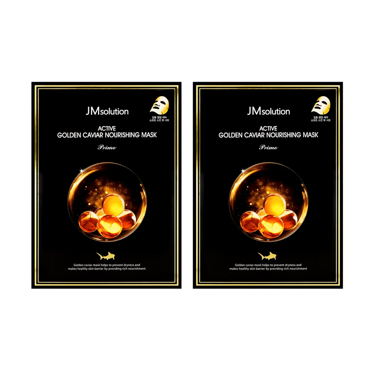JMsolution Korean Caviar Gold Mask - 20 Sheets Anti-Aging & Firming - 2 Box Value Set