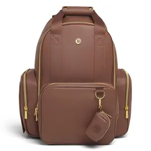 Huggies Sunshine Pack Diaper Bag - Cognac Leather Huggies Sunshine Pack Diaper Bag - Cognac Leather