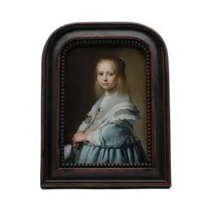 5x7 Vintage Picture Frame, Antique Ornate Rustic Brown Photo Frame, for Tabletop and Wall Display, Decorative Retro Home Decor, Old Fashioned Photo Gallery Art