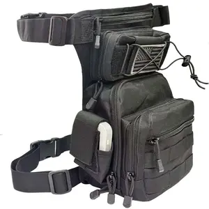 Men's Multi-Functional Waist Bag, Outdoor Sports Cycling Lure Waist Bag, Breathable Nylon Tool Bag, All Seasons Sporty Style