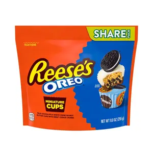 Reese's Oreo Milk Chocolate & Oreo Filling Peanut Butter Cup Miniatures Candy Share Pack 9.0 oz 255g