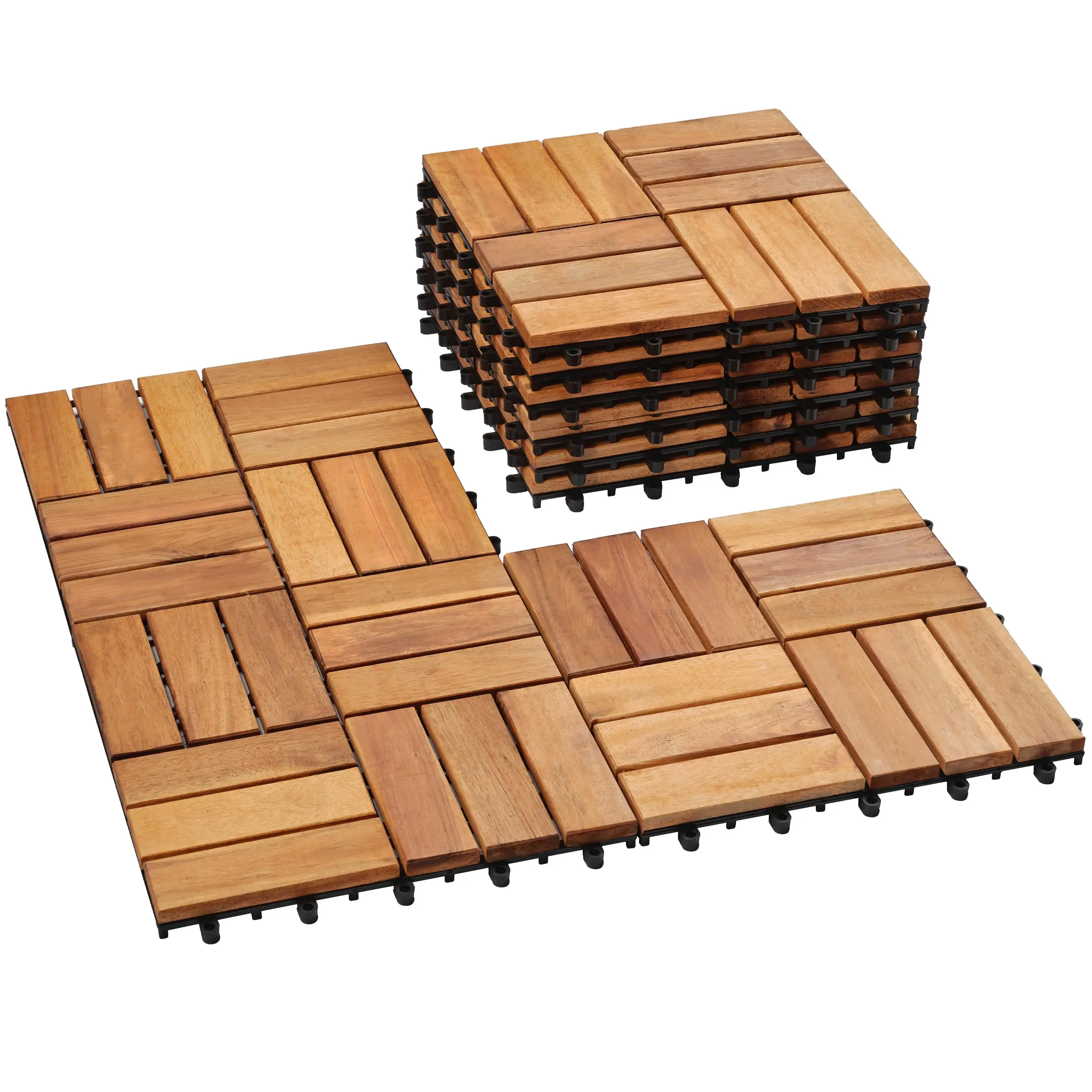 Natural Wood-Checker 27pcs