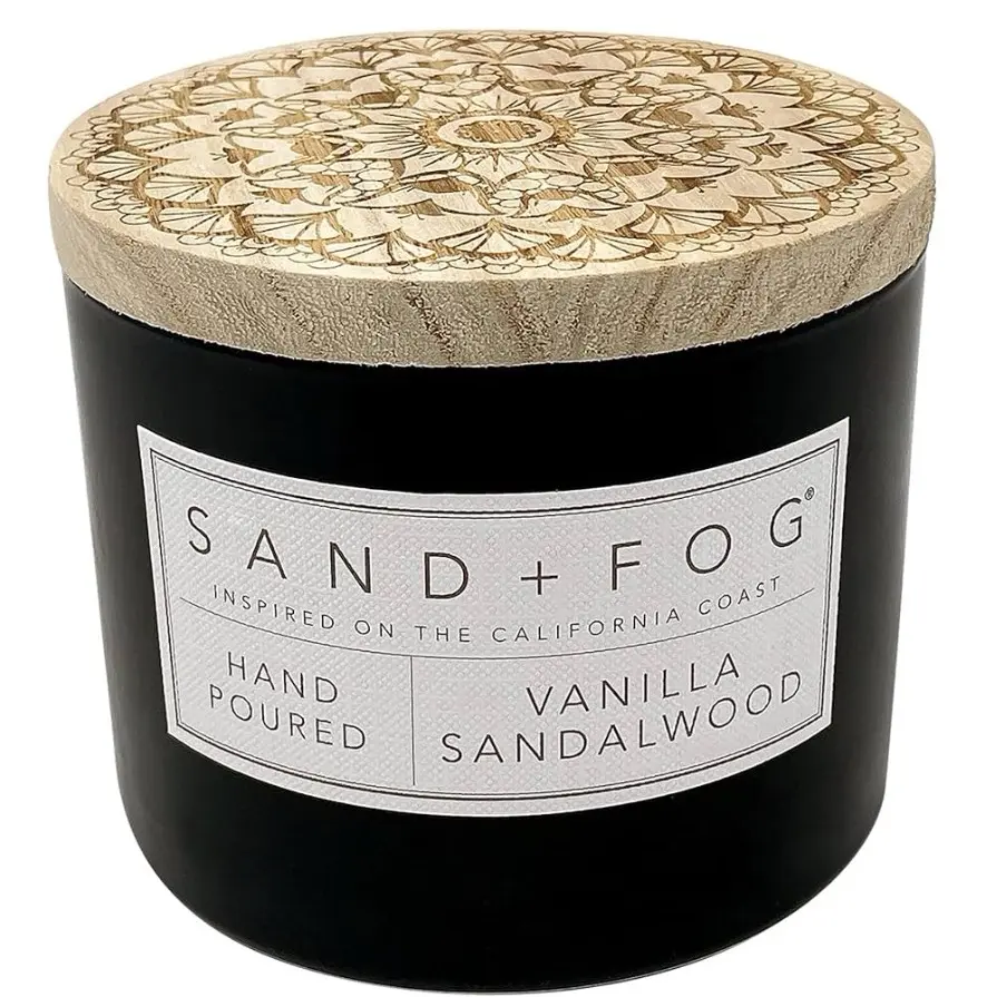 Sand +Fog scented candles for home decor and ornaments