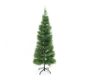 LuxenHome 6ft Slim Artificial Pampas Grass Tree in Green