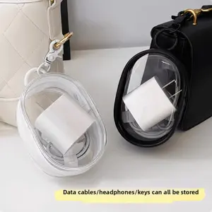Travel Cable Organizer Pouch, Travel Must Haves Portable Shockproof Storage Bag for Chargers, Earphones, Cords, On-the-Go Home Organizer Case