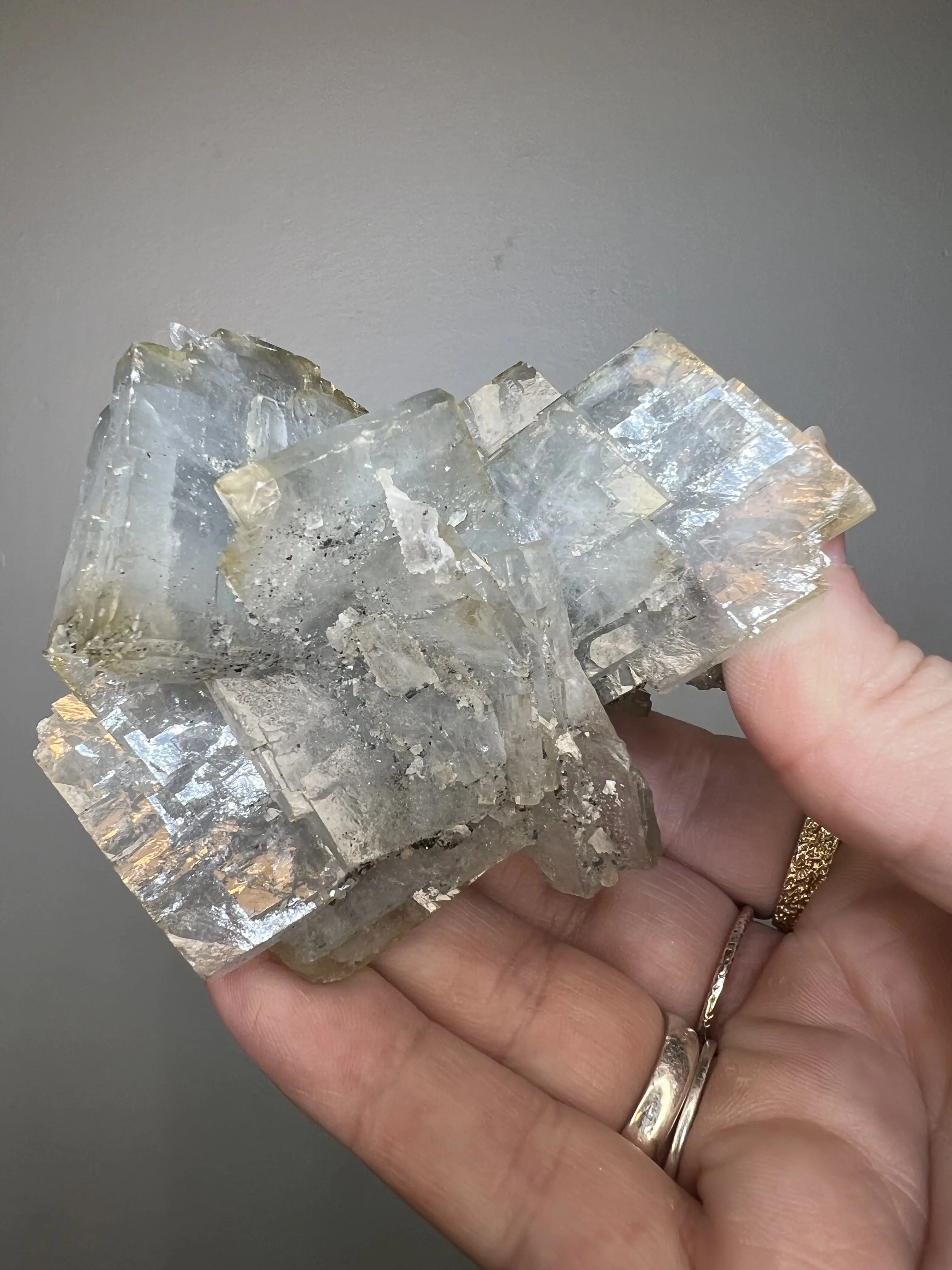 Blue Barite Clusters with Quartz sugars/druzies - Spain