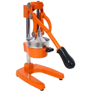 Heavy-Duty Cast Iron Manual Citrus Juicer, Lightweight Commercial-Grade Hand Press Fruit Juice Squeezer (11.20x7.00x15.40 in) for Orange, Lemon, Sturdy Kitchen Utensil, Easy to Clean, Dishwasher Safe