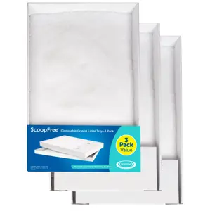 PetSafe ScoopFree Tray Refill, Crystal Cat Litter, Automatic Litter Box Refill, Disposable Cat Tray, Cat Supplies, Odor Control, tray refill