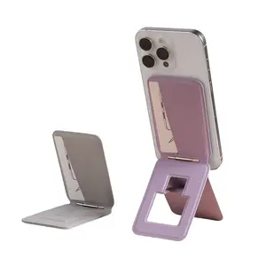 Magnetic Phone Stand for Desk, Smartphone Stand, Foldable Tripod Compatible with Magsafe, Fits iPhone 12 13 14 15 16 17 Models, Easy to Use and Portable