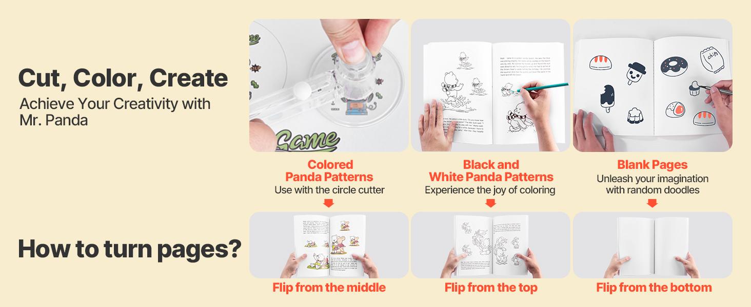 VEVOR Button Maker Machine, 1.26 in, Plastic Pin Maker with 500pcs Button Parts, Mr. Panda Magic Book, Circle Cutter and Hex Wrenches, Reinforced Ergonomic Handle, for DIY Badges, Personalized Pins