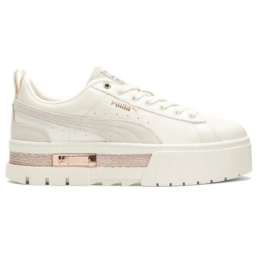 PUMA Womens Mayze Wave Platform Sneakers Shoes Casual - Off White