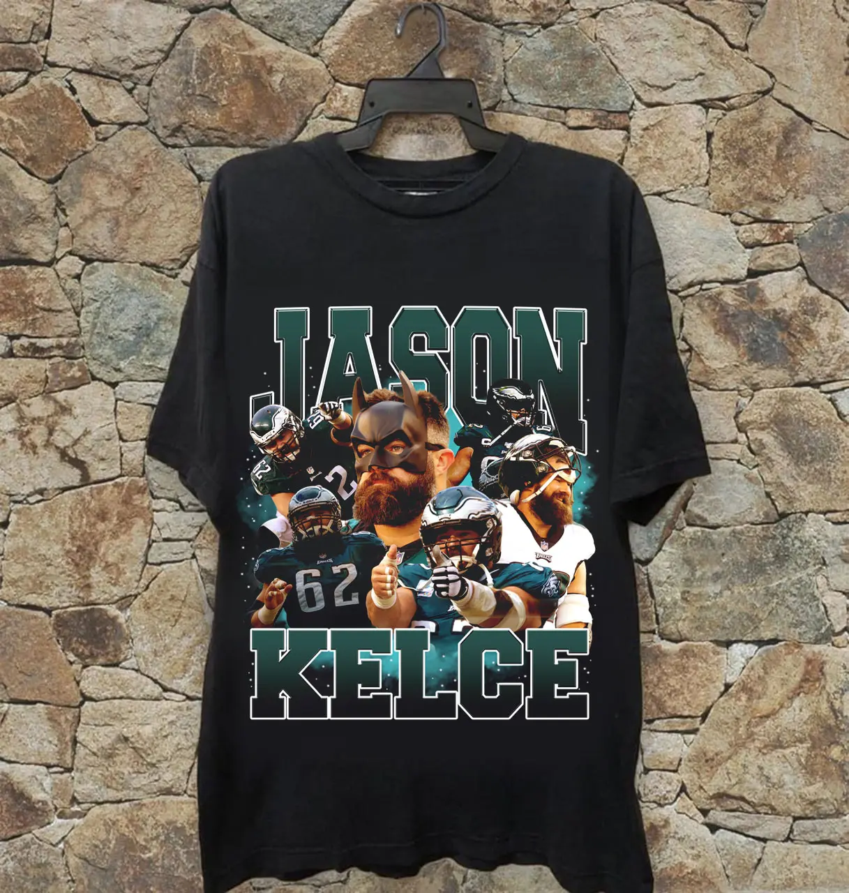 Vintage Jason Kelce Football Shirt, Vintage 90s Bootleg Style T-Shirt, Football Shirt, Gift For Women and Men, Unisex Tee