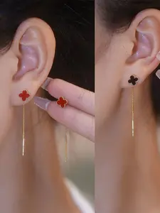 Elegant Four-Leaf Clover Earrings Set, Lightweight & Stylish Design, Perfect Gift for Women, Ideal for All Occasions