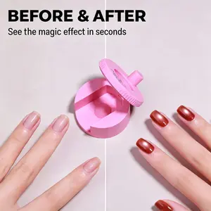2026 Rotating Cat Eye Magnet for Nail Polish, Uniform Magnetic Force Nail Tool, Rotating Magnetic Nail Art Tool for Cat Eye Effect, Easy Use Nail Magnet for DIY and Salon Nail Design Kit French Manicure Cutics Cosmetic Smooth fake