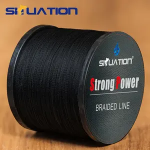 Strong Power PE Braided Fishing Line, 1 Count 4-Strand Anti-abrasion Multifilament, Smooth Long Casting Fishing Line, Outdoor Fishing Accessories, Fishing Equipment