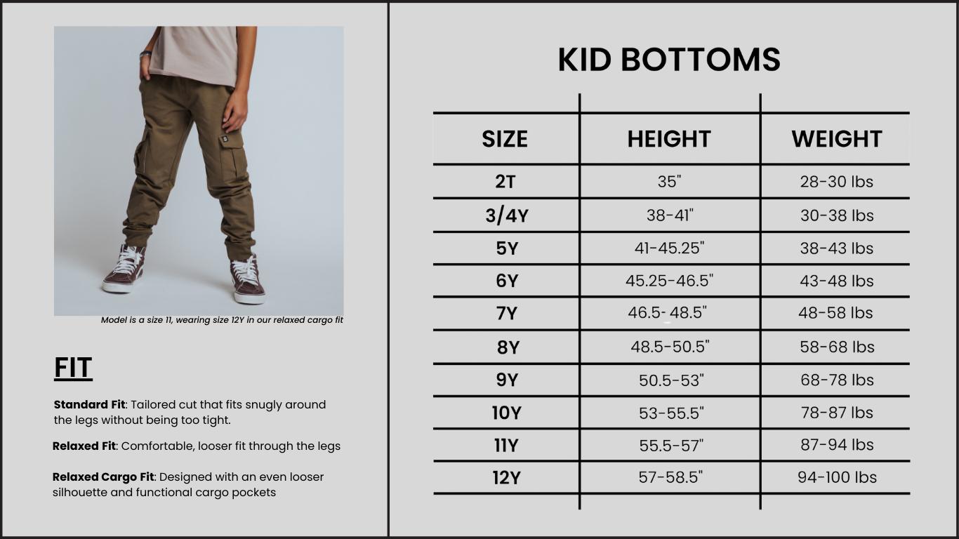 Kids Relaxed Fit Joggers - Multiple Sizes and Colors - Comfortable Stretchy, and Versatile