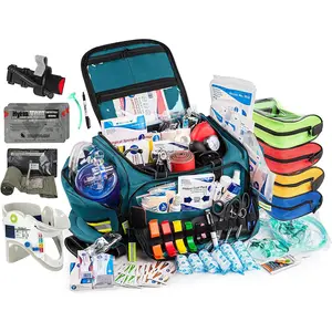 Scherber Premium First Responder Trauma Kit W/Bleeding Control - Fully Stocked