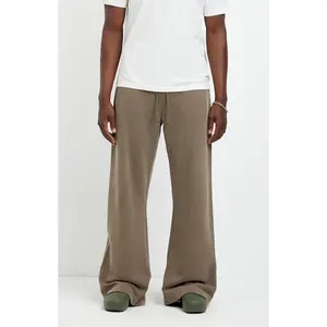 Pacsun Men's Brown Fleece Baggy Bootcut Sweatpants