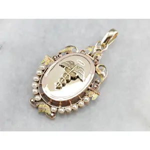 Mixed Eras Medical Caduceus Pendant