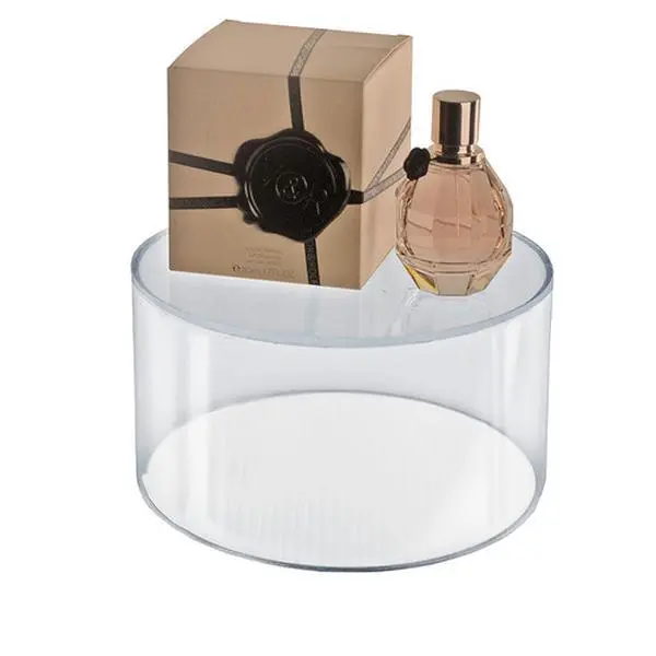 Azar Displays Clear Acrylic Cylinder, Plastic Round Container and Riser, 8"W x 6"H