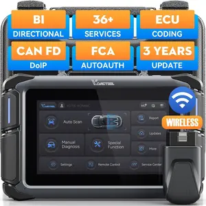 VDIAGTOOL VD70S Bidirectional Wireless OBD2 Automotive Scan Tool - Android 10.0, 36+ Resets, FCA Autoauth, CAN FD & DoIP, All-Systems Diagnostics, ECU Coding, PMI, V.A.G Guide, 3-Year Updates, Father's Day Gift