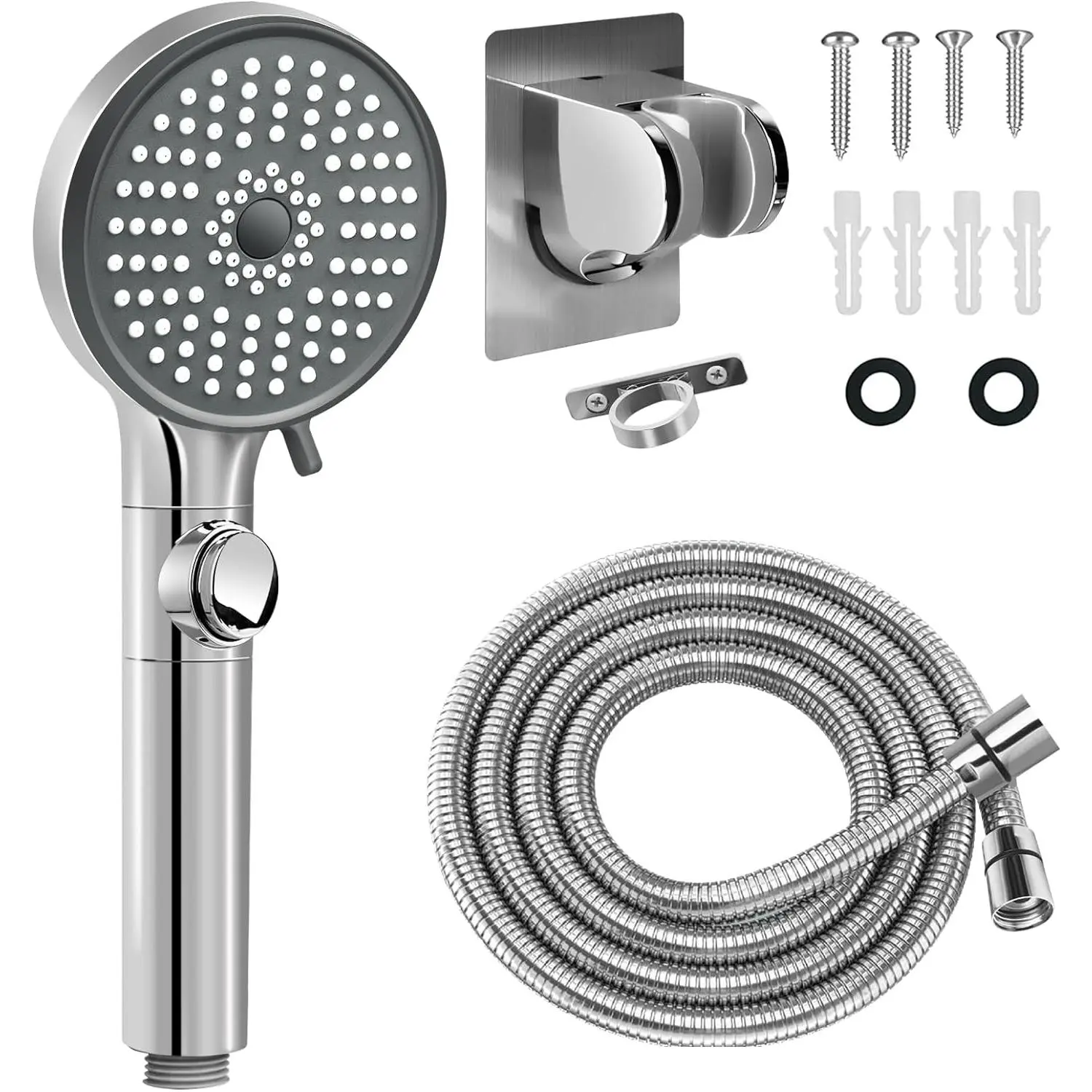RV Shower  with Hose, High  5 Mode Shower  Replacement, Shower  for RV/Campers, Travel Trailer, Motorhome for Water Saving, Handheld Shower  Holder and Hose, On Off