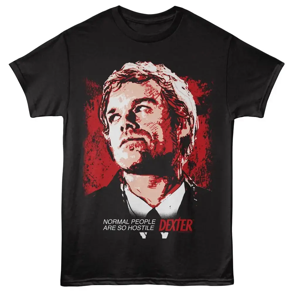 Dexter Crime Drama TV Show Normal People Are So Hostile Men's T Shirt
