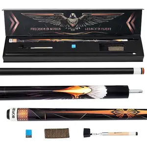 VEVOR Pool Cue, Pool Stick, 58 inch Billiard Pools Cue Stick with Multi-Layer Tip ABS Connection Ring, Cues Sticks for Professional Pool Table, Bar, Home, Office