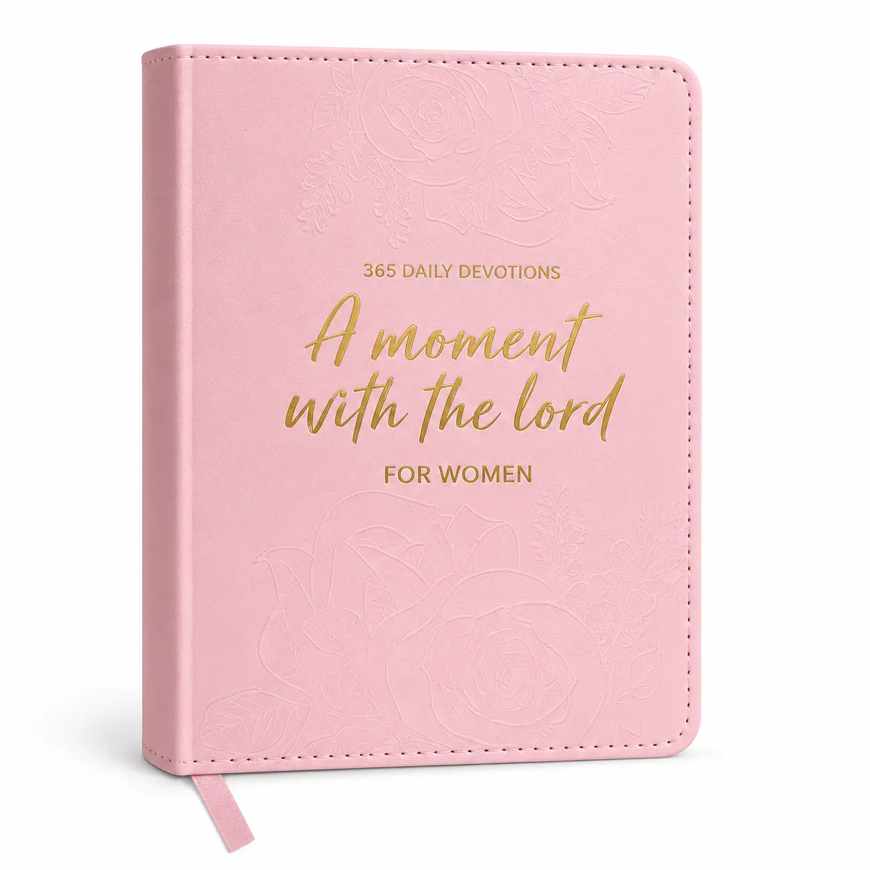 One Minute with God for Women, 365-Day Women’s Study Bible, Full Color Embossed Faux Leather Hardcover, Daily Devotional Prayer Journal, Bible Study Book, Christian Gift for Her