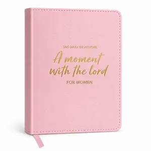 One Minute with God for Women, 365-Day Women’s Study Bible, Full Color Embossed Faux Leather Hardcover, Daily Devotional Prayer Journal, Bible Study Book, Christian Gift for Her