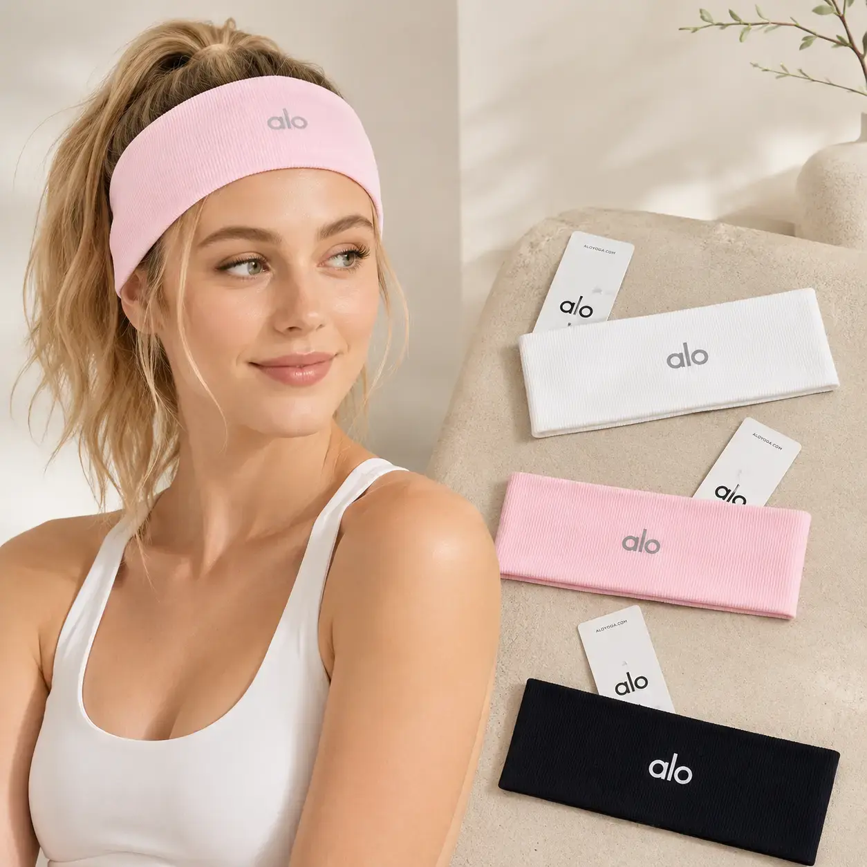 Premium Wide Workout Headband for Women, Performance Airlift Headband, Conquer Headband, Ultra-Soft Ribbed Stretch Non-Slip Sweatband, Moisture-Wicking Athletic Hair Band for Yoga, Running, Pilates, Tennis, Gym, Fitness, Skincare & Everyday Style