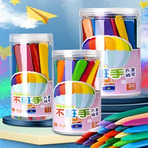 Non-Staining Crayons, Specially Designed for Children - Washable Crayons, Available in 12-Color, 24-Color, and 36-Color Sets, Safe and Non-Toxic Art Drawing Supplies, a Safe Drawing Gift for Children, Coloring Supplies