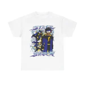 Oversized Vintage Static Shock Tee  Menswear Unisex Graphic Tshirt