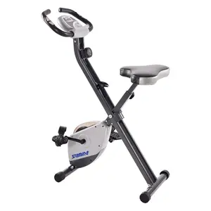 Stamina Products Foldable Exercise Bike with Smart Workout App for Home Fitness