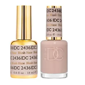 DC Duo Color Set 2436-2471 - Gel Polish & Air Dry Nail Lacquer Matching Chip-Free, High Gloss Shine, 0.5 Fl Oz Each