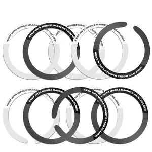Magnetic Ring Sticker, Durable Iron Ring, Magnetic Ring Sticker for Wireless Charger, Phone Accessories for iPhone & Xiaomi, Magnetic Phone Holder