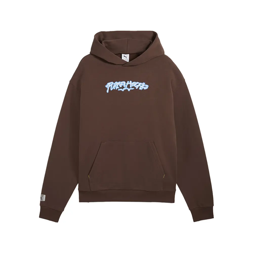 PUMA Mens Dress Code Hoodie Casual Outerwear Casual - Brown