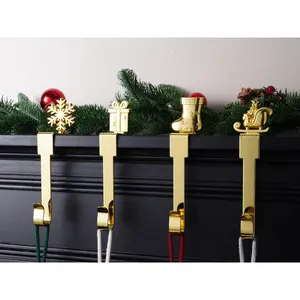 Christmas Stocking Holder, Stocking Hanger Hook, Mantle Stocking Holder, Christmas Fireplace Hook, Stocking Holder, Christmas Home Decor