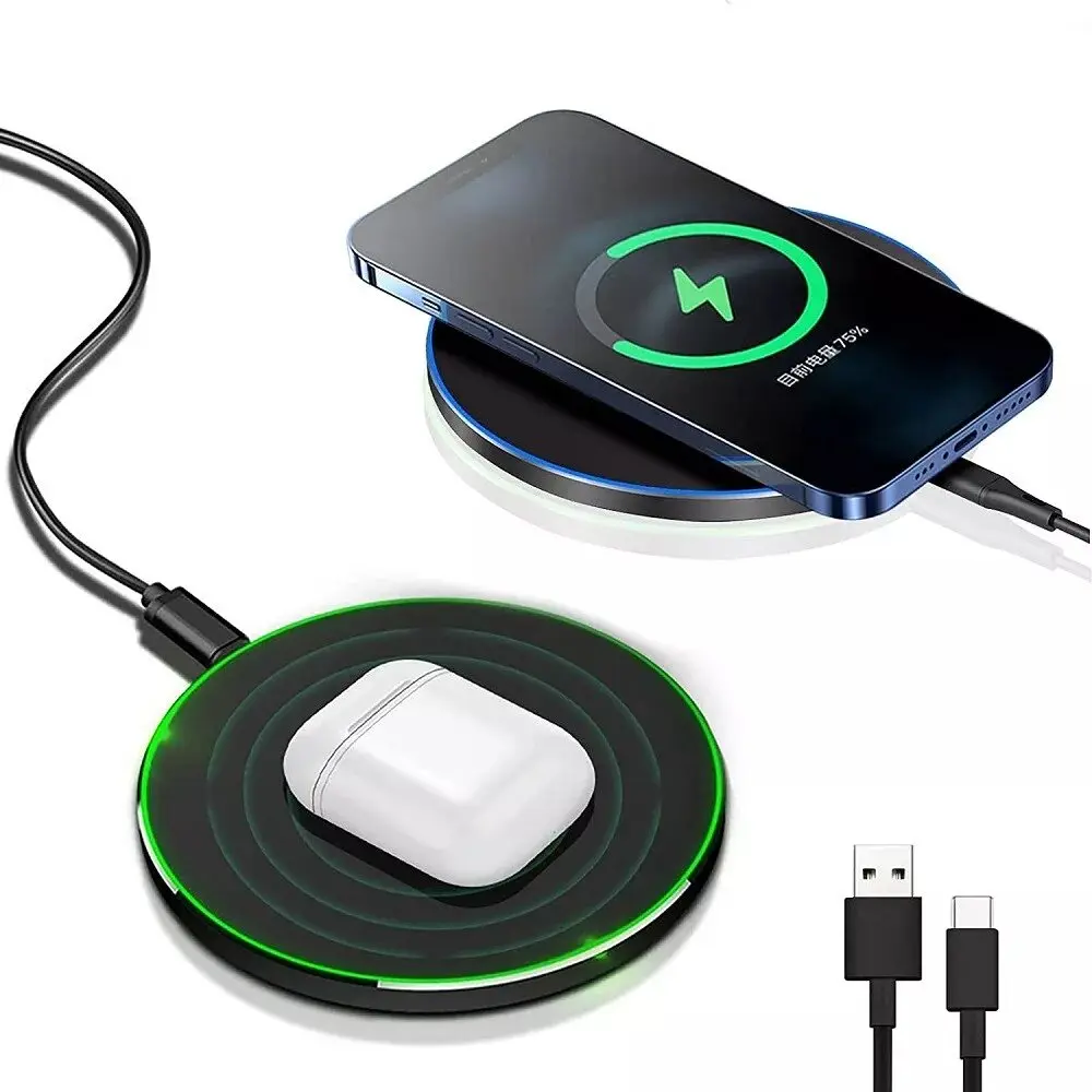 20W Max Wireless Charger Pad, Fast Wireless Charging Station for iPhone 17 Pro Max/16/15/14/13/12/11/X/AirPods pro/4/3/2, Samsung Galaxy S26/S25/S24/S23/Galaxy Buds And All Wireless Charging Standards Smartphones