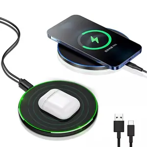 20W Max Wireless Charger Pad, Fast Wireless Charging Station for iPhone 17 Pro Max/16/15/14/13/12/11/X/AirPods pro/4/3/2, Samsung Galaxy S26/S25/S24/S23/Galaxy Buds And All Wireless Charging Standards Smartphones